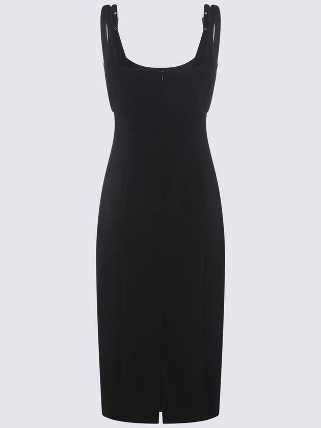 Versace Jeans Couture Black Midi Dress - VERSACE - BALAAN 2