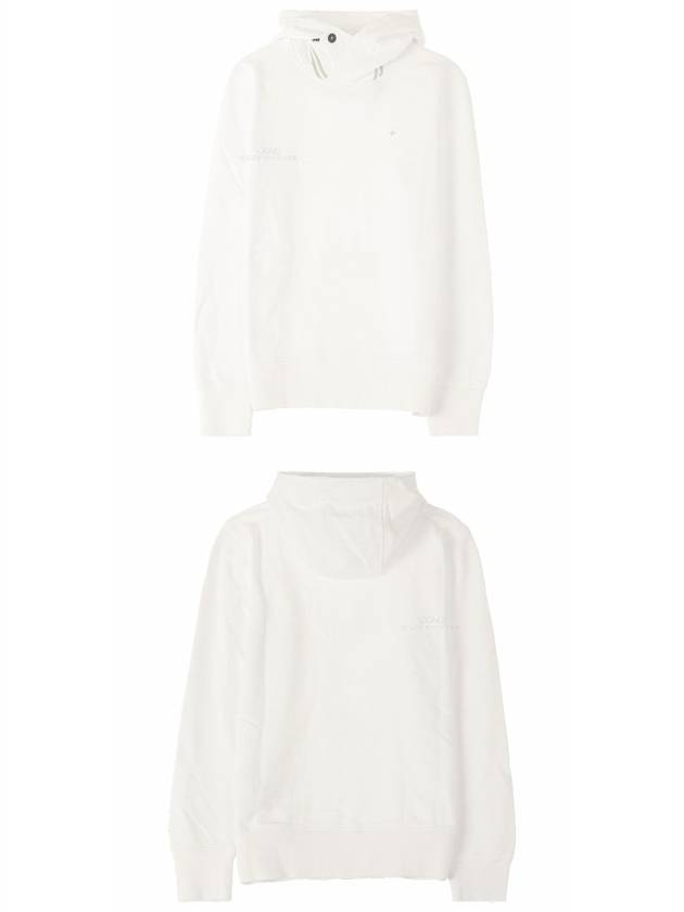 Embroidery Star Hoodie White - STONE ISLAND - BALAAN 5