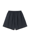 Runway Cotton Seersucker Shorts Charcoal - ULKIN - BALAAN 1