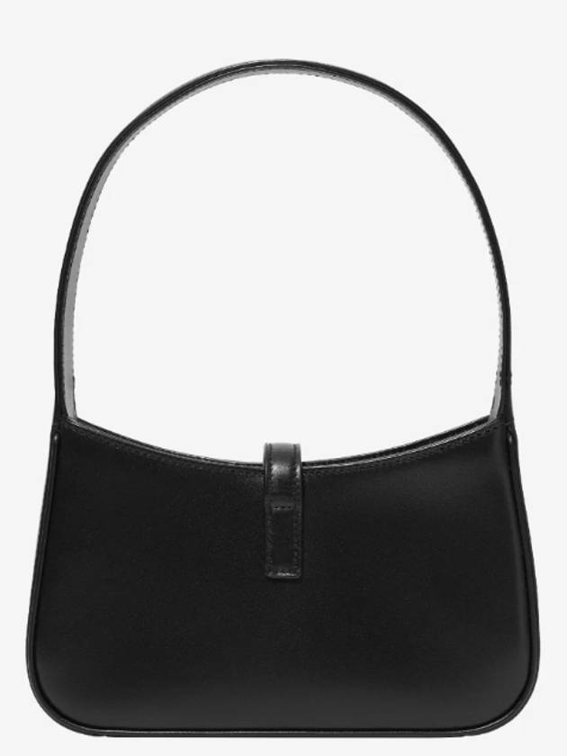 LE 5A 7 Small Smooth Leather Hobo Shoulder Bag Black - SAINT LAURENT - BALAAN 4