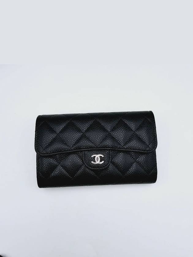 Women s medium wallet classic CC logo silver AP0232 - CHANEL - BALAAN 6