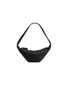 Soft Grained Leather Small Croissant Crossbody Bag Black - LEMAIRE - BALAAN 2