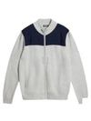 Bridge Knitted Hybrid Sweater AMKW09400 U199 Men's Bridge Knitted Hybrid Sweater - J.LINDEBERG - BALAAN 2