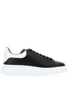 Oversized Leather Tab Low Top Sneakers Black - ALEXANDER MCQUEEN - BALAAN 2