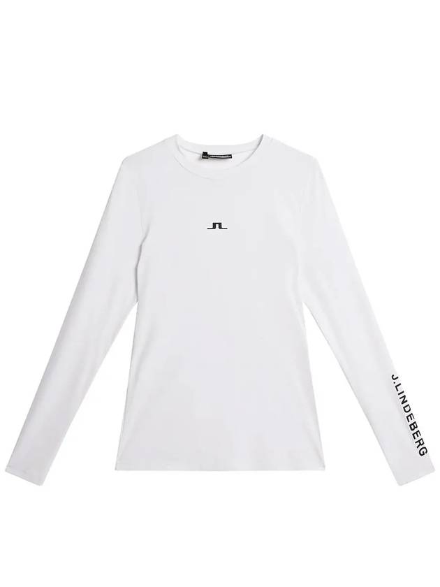 Golf Tekla Crew Neck Top GWJT08805 0000 Women's Tekla Crew Neck Top - J.LINDEBERG - BALAAN 2