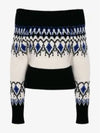 Pattern Offshoulder Sweater Knit - ALEXANDER MCQUEEN - BALAAN 2