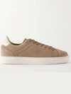 Suede Low Top Sneakers Beige - BRUNELLO CUCINELLI - BALAAN 2