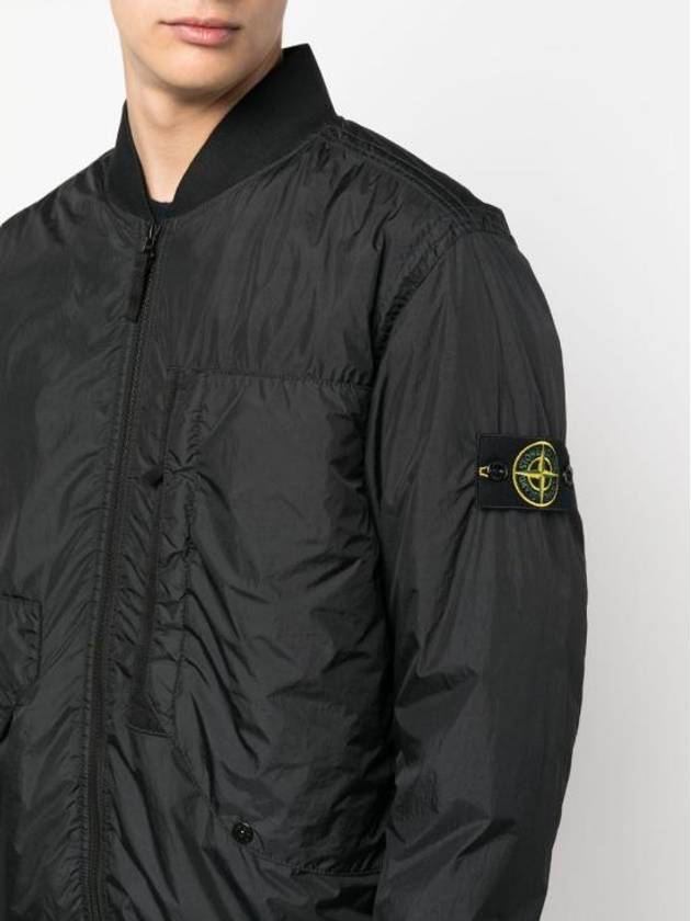 Garment Dyed Crinkle Reps Jacket Black - STONE ISLAND - BALAAN 6