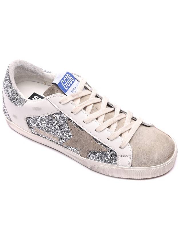 Superstar Glitter Low Top Sneakers Grey - GOLDEN GOOSE - BALAAN 4