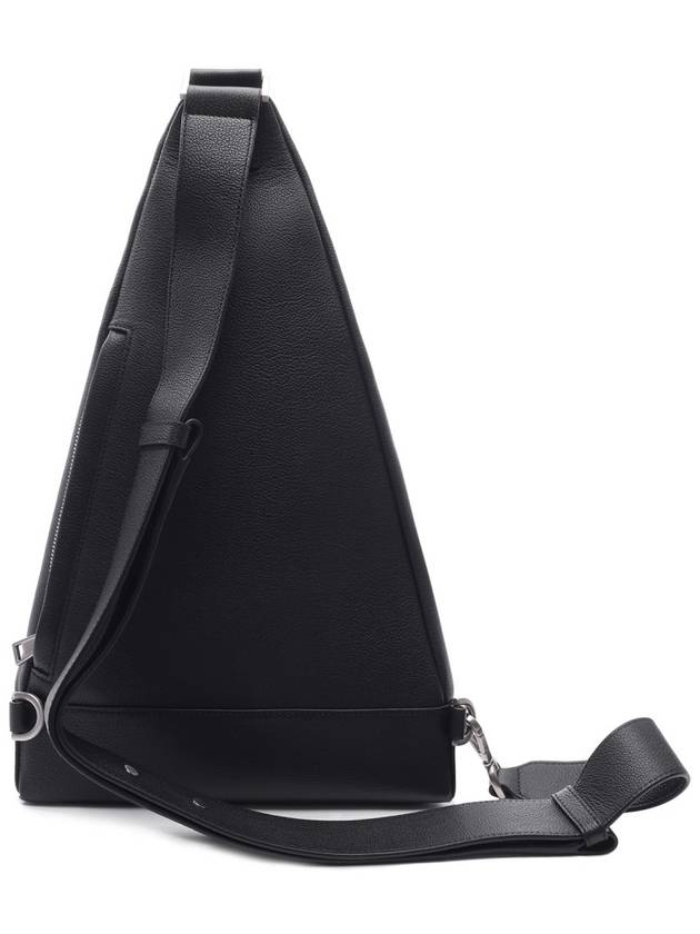 Farringdon Small Pebble Grain Sling Backpack Black - MULBERRY - BALAAN 5