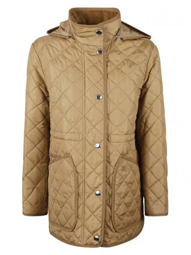 Diamond Quilted Nylon Jacket Archive Beige - BURBERRY - BALAAN 2