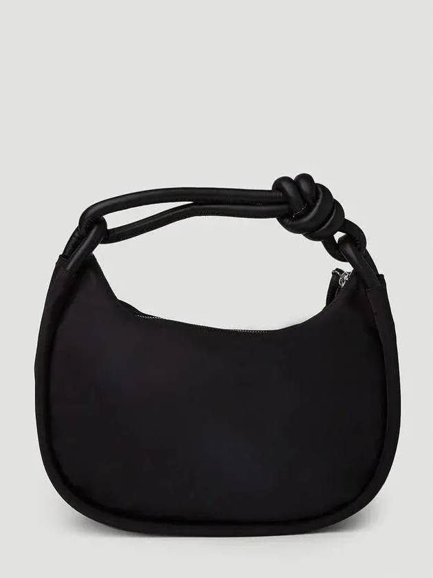 Knot Mini Nylon Shoulder Bag Black - GANNI - BALAAN 4