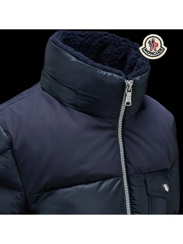 Kids Boys Padded Jacket Night Blue EDUARD 1A00078 5967G 776 12A 14A - MONCLER - BALAAN 6