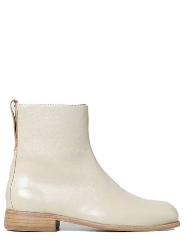 Michaelis Leather Ankle Boots Dusty White - OUR LEGACY - BALAAN 2