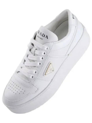 Downtown bold leather sneakers - PRADA - BALAAN 1