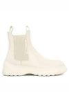 D Racer Calfskin Ankle Chelsea Boots White - DIOR - BALAAN 6