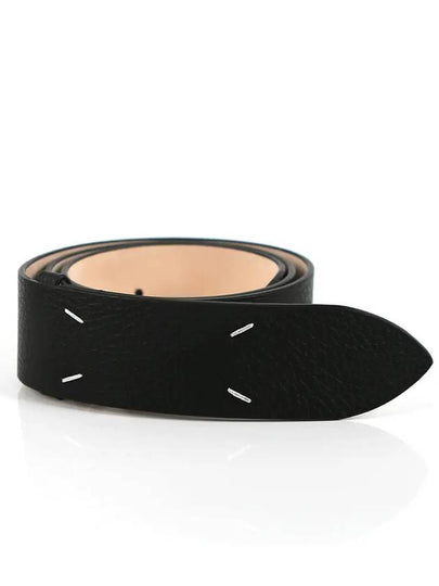 4 Stitch Leather Belt Black - MAISON MARGIELA - BALAAN 2