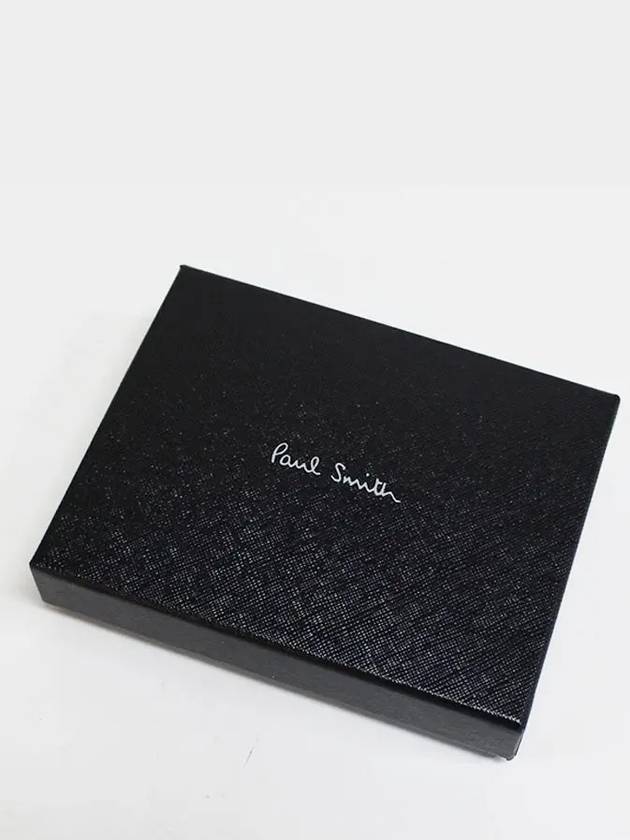 Logo Two-Tone Leather Wallet Black - PAUL SMITH - BALAAN 8