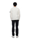 Raw Hand Cotton Crewneck Knit Top White - STONE ISLAND - BALAAN 6