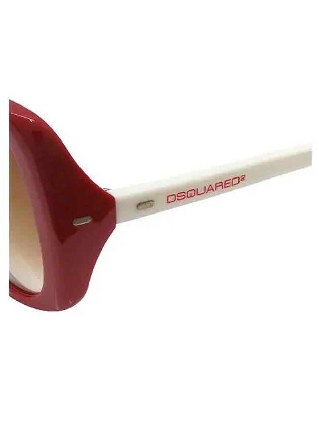 DQ0034 66F side initial horn rim sunglasses - DSQUARED2 - BALAAN 5