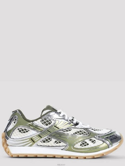 Orbit Mesh Rubber Low Top Sneakers Green - BOTTEGA VENETA - BALAAN 2