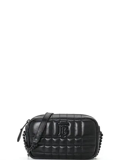 Lola Quilted Leather Mini Camera Bag Black - BURBERRY - BALAAN 2