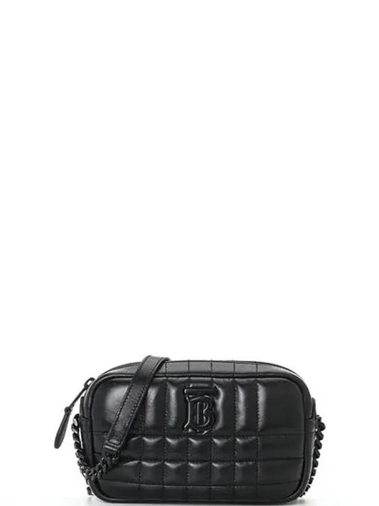 Lola Quilted Leather Mini Camera Bag Black - BURBERRY - BALAAN 2