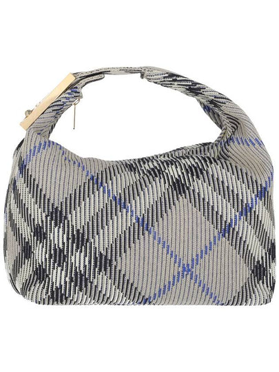 Peg Duffel Check Medium Tote Bag Lichen - BURBERRY - BALAAN 2