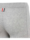 Cashmere 2X2 Rib High Rise Training Shorts Grey - THOM BROWNE - BALAAN 4