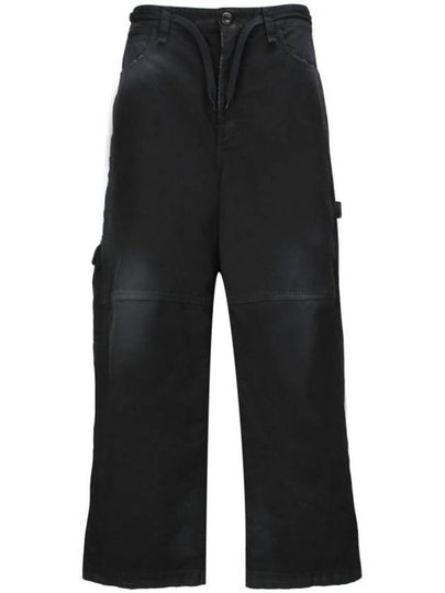 Cropped Cargo Straight Pants Black - BALENCIAGA - BALAAN 2