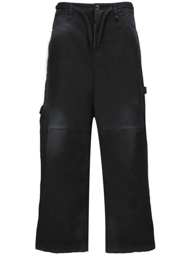 Cropped Cargo Straight Pants Black - BALENCIAGA - BALAAN 2