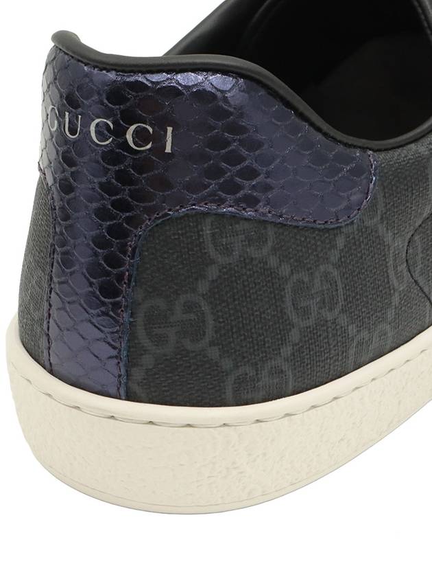 Black Soft GG Supreme Canvas WEB Ace Men s Sneakers 10 - GUCCI - BALAAN 8