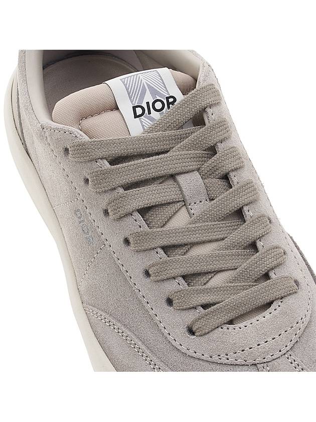 B101 Nubuck Calfskin Low Top Sneakers Grey - DIOR - BALAAN 9