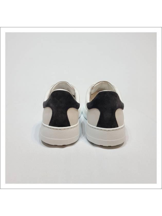 Number Gancini Low Top Sneakers White Black - SALVATORE FERRAGAMO - BALAAN 6