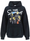 The Simpsons Hooded Top Black - BALENCIAGA - BALAAN.