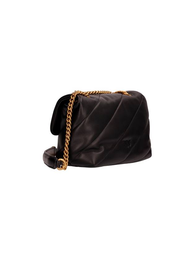 Mini Love Puff Maxi Quilted Leather Shoulder Bag Black - PINKO - BALAAN 3