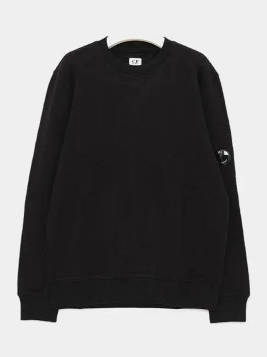 CP Company Lens Wappen Diagonal Fleece Men s Sweatshirt 16CMSS022A 0050 1050993 - CP COMPANY - BALAAN 1