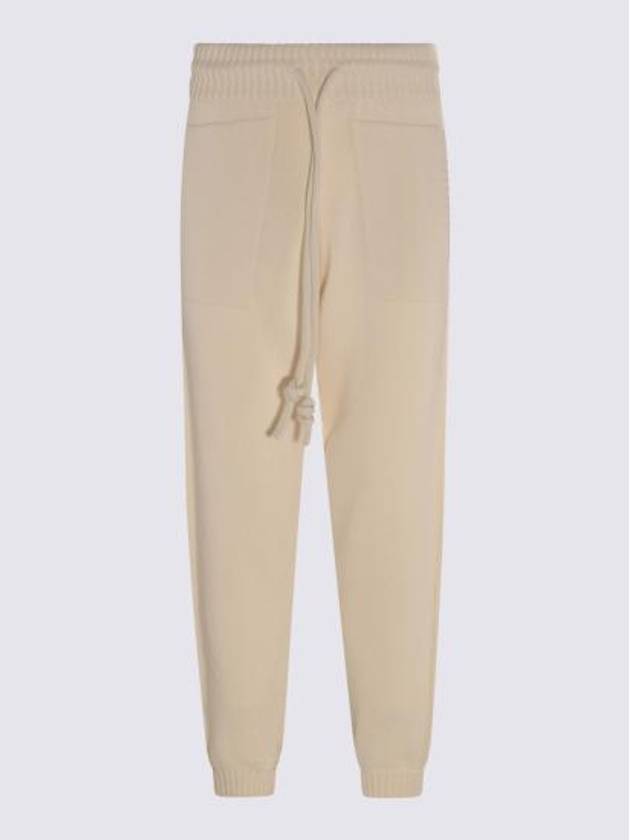 Diag Stripe Knitted Track Pants Ivory - OFF WHITE - BALAAN 6