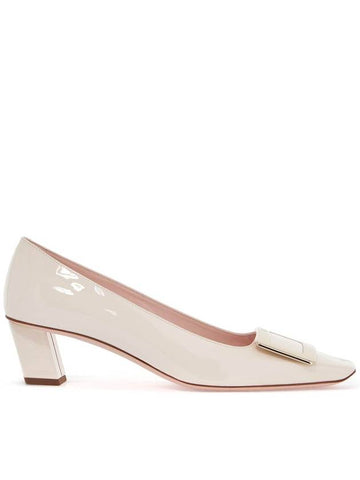 beige calfskin d'orsay with wide heel belle vivier t. 45 - ROGER VIVIER - BALAAN 1