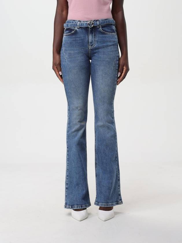 Jeans Pinko in denim di cotone con cinta - PINKO - BALAAN 1