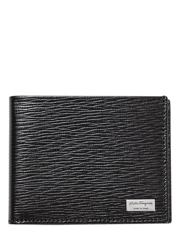 Metal Logo Bifold Wallet Black - SALVATORE FERRAGAMO - BALAAN 2