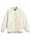 Camilla Logo Patch Quilted Jacket Ivory - A.P.C. - BALAAN 2