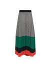 Women's Hound Pleated Skirt Black - PEOPLE OF THE WORLD - BALAAN 1