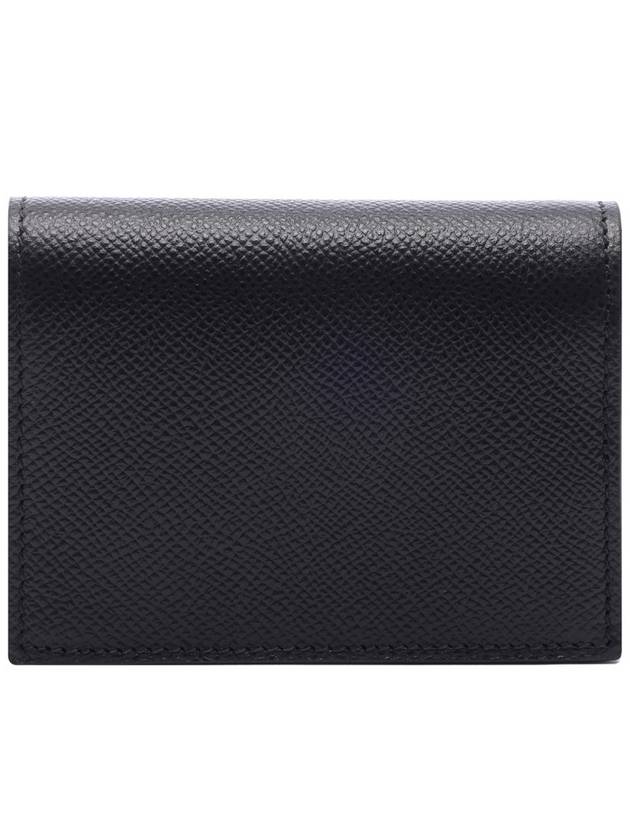 Vara Bow Gloss Flap Half Wallet Black - SALVATORE FERRAGAMO - BALAAN 5