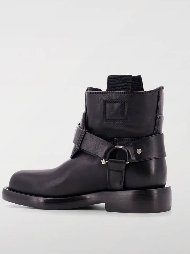 Cobble Leather Middle Boots Black - BURBERRY - BALAAN 4