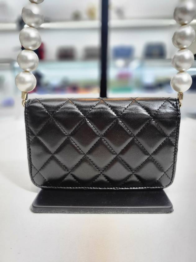 Pearl chain mini silver cross bag 31st unit AP1898 - CHANEL - BALAAN 8