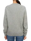 White wappen wool round neck cardigan light gray - COMME DES GARCONS PLAY - BALAAN 5