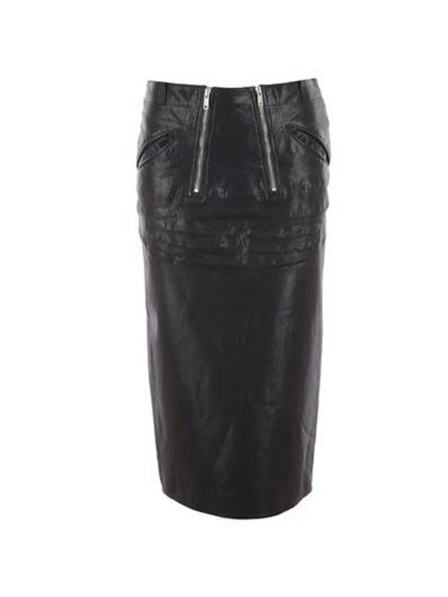 leather midi pencil skirt 51837S23113AK - PRADA - BALAAN 2