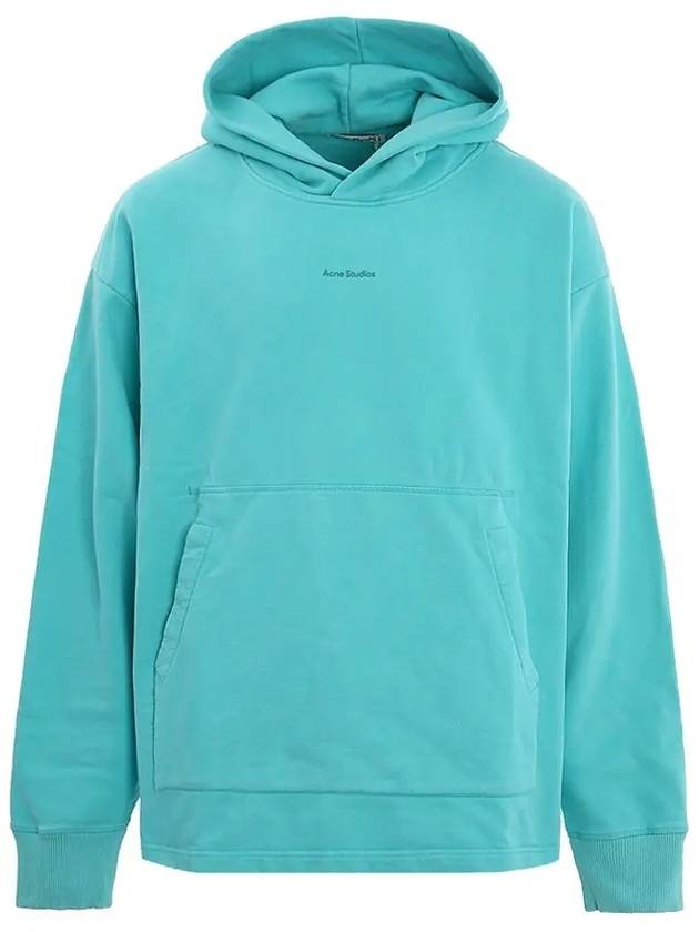 Logo Loose Fit Hoodie Jade Green - ACNE STUDIOS - BALAAN 2