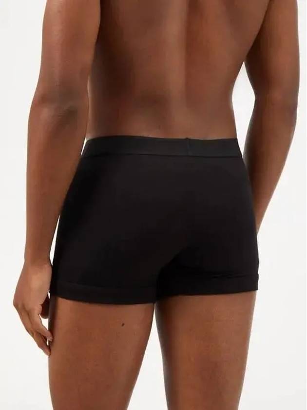 Men's Cotton Boxer Briefs Black 2 Pack - TOM FORD - BALAAN 6